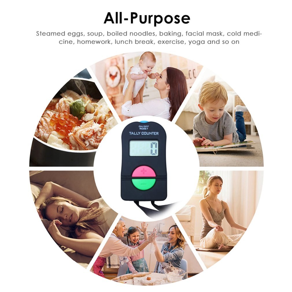 Electronic Recitation Counter Voice Counter Up-Down Counter Digital Counter Electronic Manual Clicker