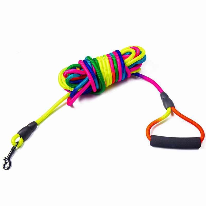 Lange Leash Voor Een Hond 3M Rainbow Lange Lood Hondenriem 5M Lange Leash Voor Een Hond 10M Recall Training Tracking Gehoorzaamheid Touw: 3m