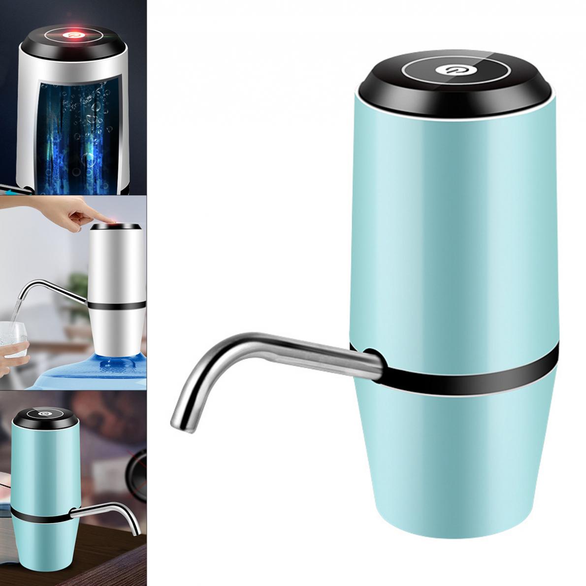 Water Dispenser Drink Dispenser Portable Double Pump Push Button Rechargeable Electric Dispenser Water Pump 304 Stainless Steel