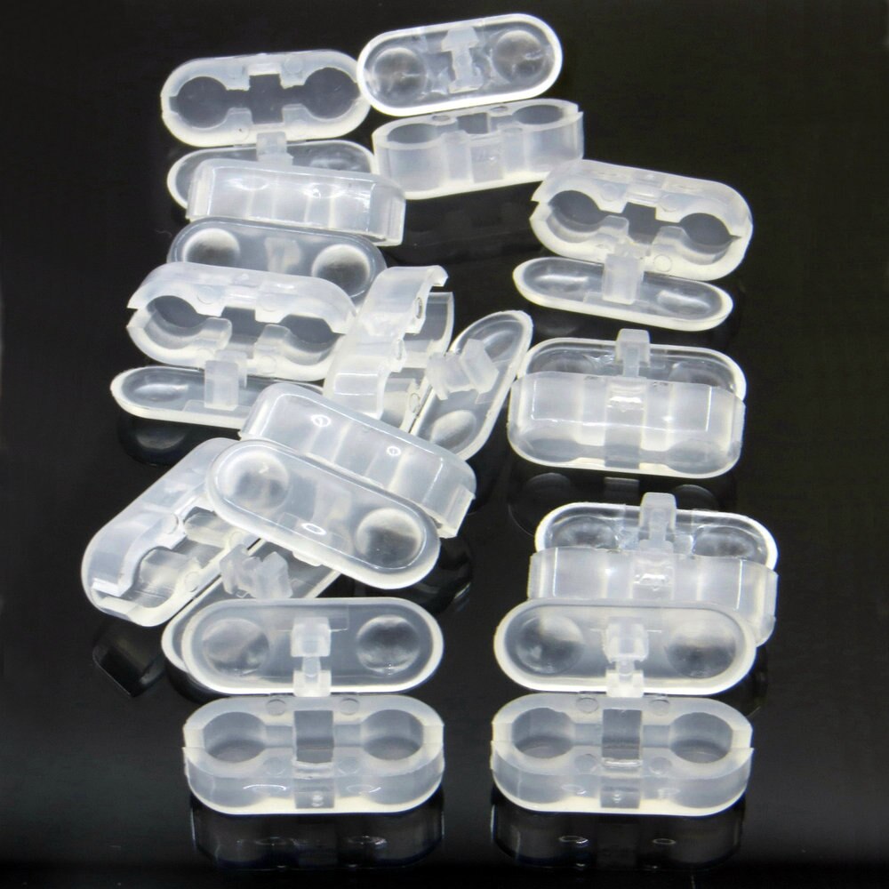 50pcs Clear Plastic Roller Blinds Pull Cord Connector Curtain Chain Connector for Vertical Blinds Joiners Spare Tool Replacement