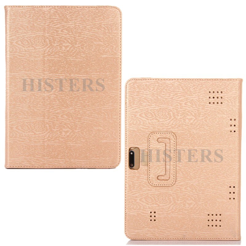 Película protectora gratis para BDF 3G, llamada de teléfono, Android 6,0, cuatro núcleos, 10 pulgadas, tableta de cuero PU, funda con soporte plegable: Gold