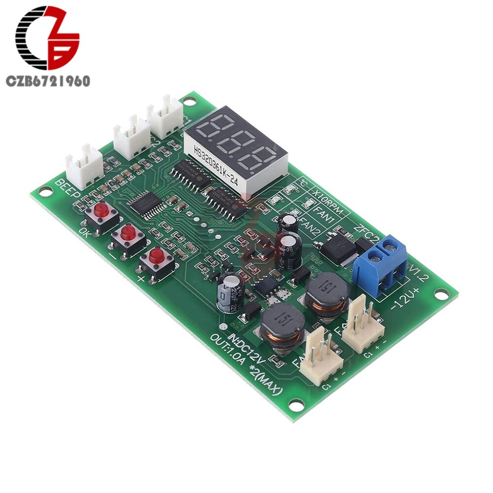 2 CH 12V Voltage Regulator Digital DC Motor Speed ... – Grandado
