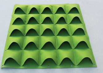 Pocketgarden Hanging Plant Pots Wall Pot Vertical Garden Flower Pots and Planter Hanging Pots Planter garden supplies: 25 pockets flat