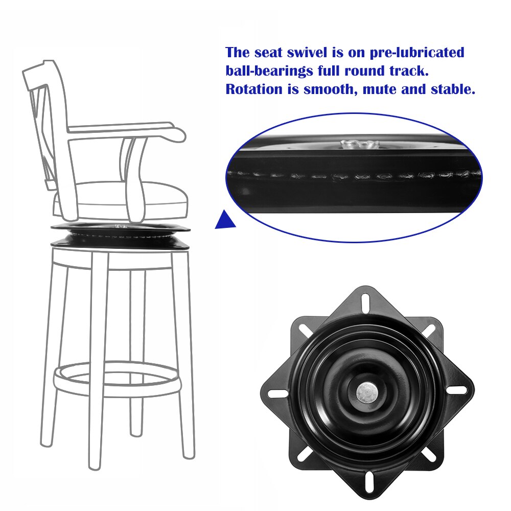 6.3 Cal krzesło na łódkę patera obrotowa łódź rybacka morski siedziba obrotowy obrót 360 stopni obrót uniwersalny zestaw