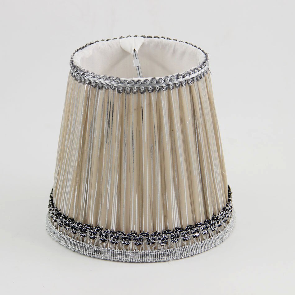 DIA 13.5cm/ 5.31 inch Home Collection chandeliers lamp shades, Brown Color Gauze Fabric wall lamp shades,Clip On