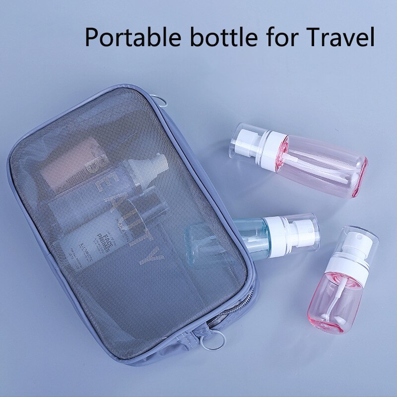 30/60/80Ml Draagbare Parfum Spray Fles Plastic Hervulbare Parfumflesjes Transparante Lege Spray Fles Cosmetische Container