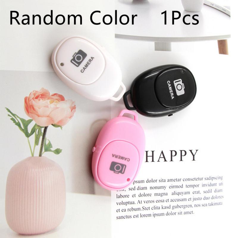 Miniobturador remoto Bluetooth, temporizador, cámara, botón de selfi, controlador inalámbrico para IOS/Android, artefacto para selfis: Random Color