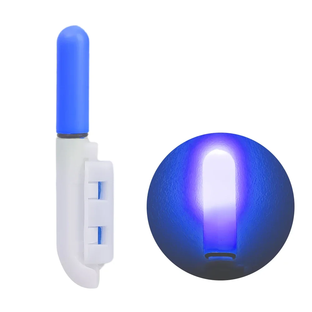 Bâton lumineux LED électronique pour la pêche de nuit, 1 à 5 pièces, flotteur étanche pour pêche de roche, batterie gonflable: 1.5 # / Gris clair