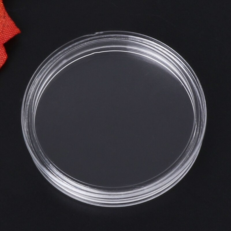 1 PC 38.6mm Round Acrylic Coin Capsule Clear Storage Holder For Silver Coin 1 oz