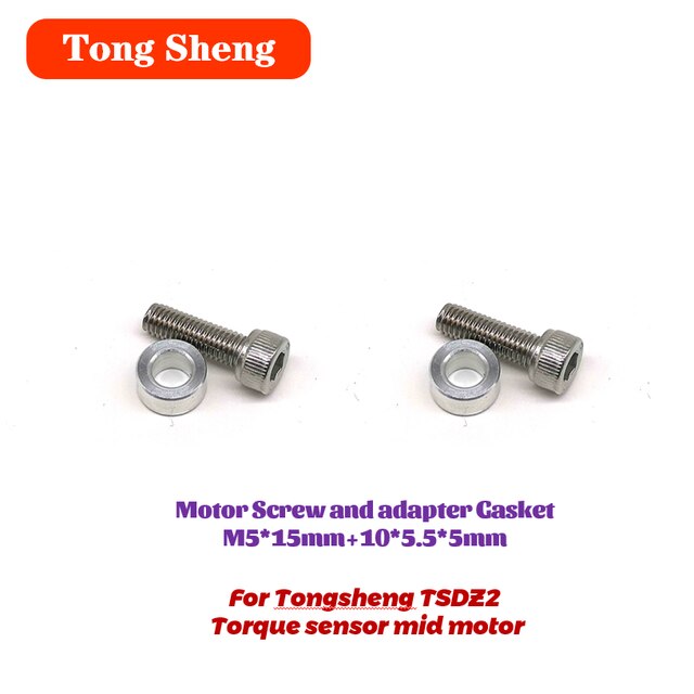Tongsheng Mid Drive Motor Torque Sensor TSDZ2 Electric Bicycle Ebike Conversion Kit Fixed Screw Seal Parts Accessories: Screw and Gasket