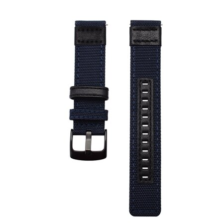 Bracelet de montre en nylon pour huami Amazfit GTR 47mm pour Xiaomi Amazfit rythme Stratos 3 2 2S bracelet pour garmin vivoactive 4: blue