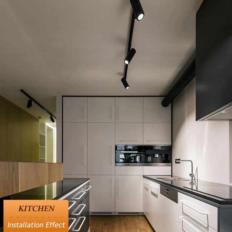 Set Spot Led Track Light Rail 220v Led Ceiling Adjustable Spotlights 30W Fixture Bedroom Kitchen Store Living Room Decor Light