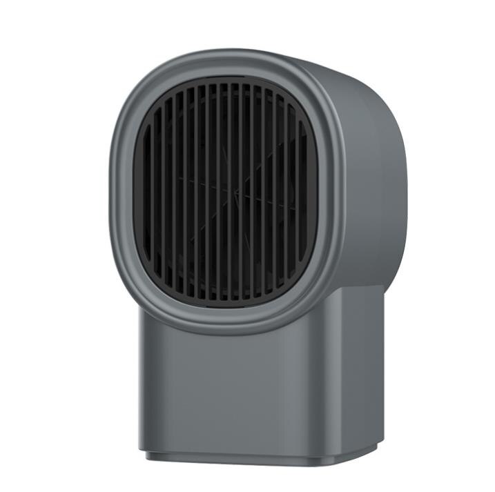 220v elektrisk varmelegeme mini fanvarmer desktop husstandsvæg praktisk varmelegeme komfur radiator varmere maskine til vinter praktisk varmelegeme: Firkantet grå