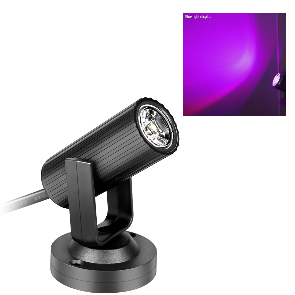 RGB 1W Led Bühne Scheinwerfer Leichte, Tragbare Lampe 360 ° Weiche Geburtstag Party Dance Boden Strahler Disco Bar KTV DJ Beleuchtung: Licht Grau