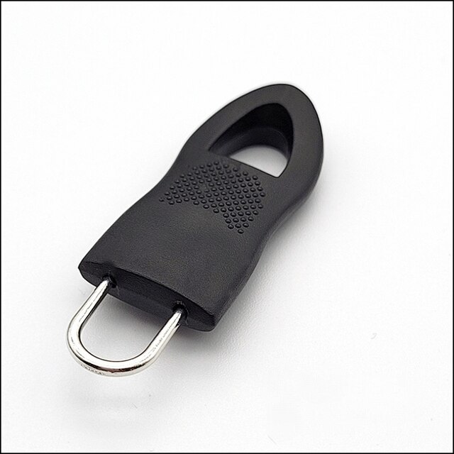 Étiquettes de réparation de fermeture éclair universelle, 8 pièces, tirette détachable, fixation de remplacement pour sac valise vêtements tente outils de sauvetage: Black S