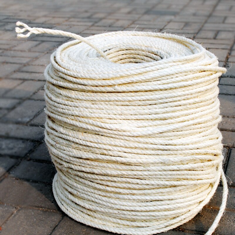 DIY cuerda de Sisal para postes de rascado de gato 4mm/6mm/8mm/10mm al por mayor juguetes para mascotas gato rascado de gato pequeño Juguetes