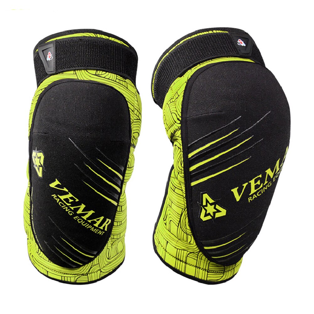 Joelheira de motocross, equipamento verde de proteção para motocicleta, proteção para o corpo e equitação, quatro estações