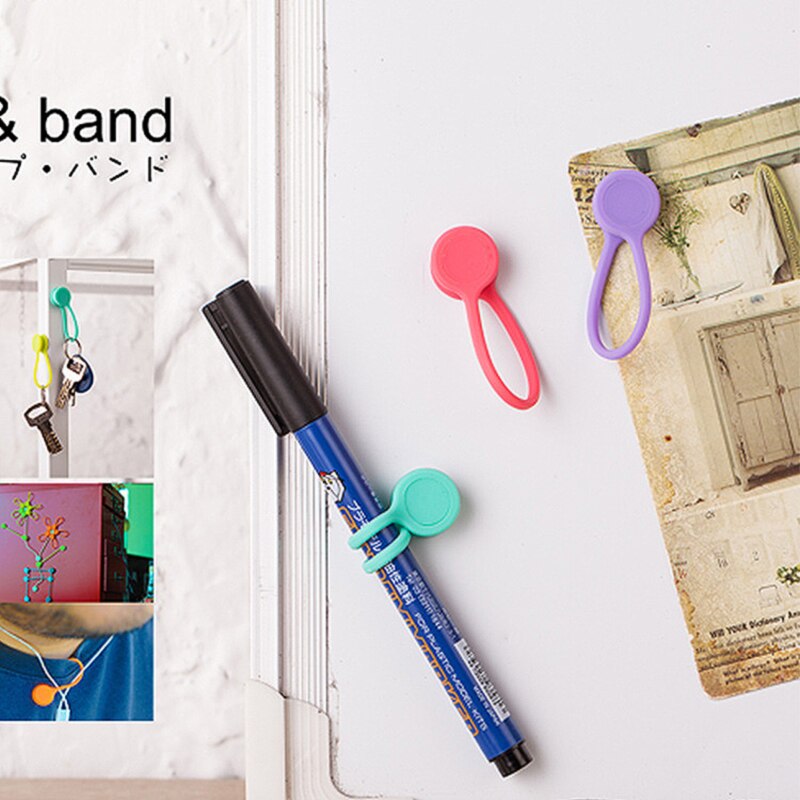 3 stk/pakke øretelefonledning opruller kabelholder organizer clips multifunktion holdbar magnet hovedtelefoner opruller kabler beskytter