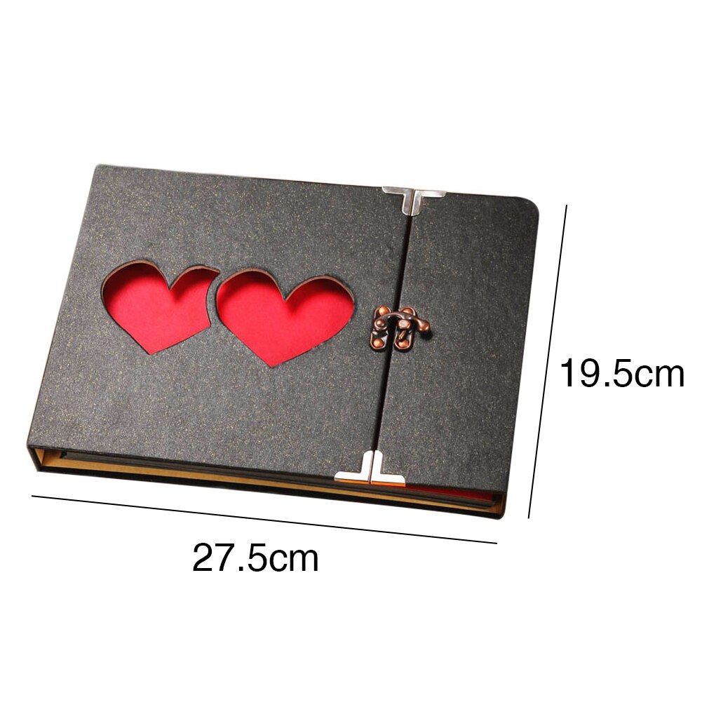 Love Heart Sticky Paper Scrapbook Birthday DIY Collection Travel Memory Wedding Photo Album Home Decor Loose Leaf Out