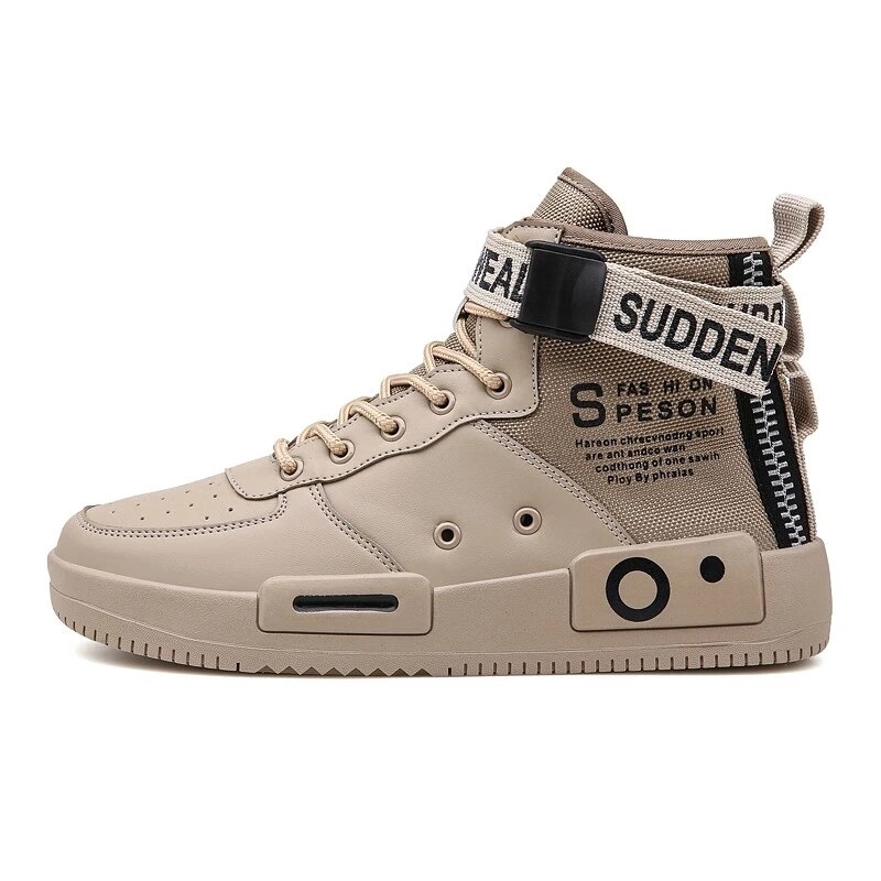 Nouvelle Chaussures de Skate Chaussures montantes homme Décontracté Chaussures De Sport Confortable Chaussures Pour Hommes Chaussures De Sport Baskets: beige / 44