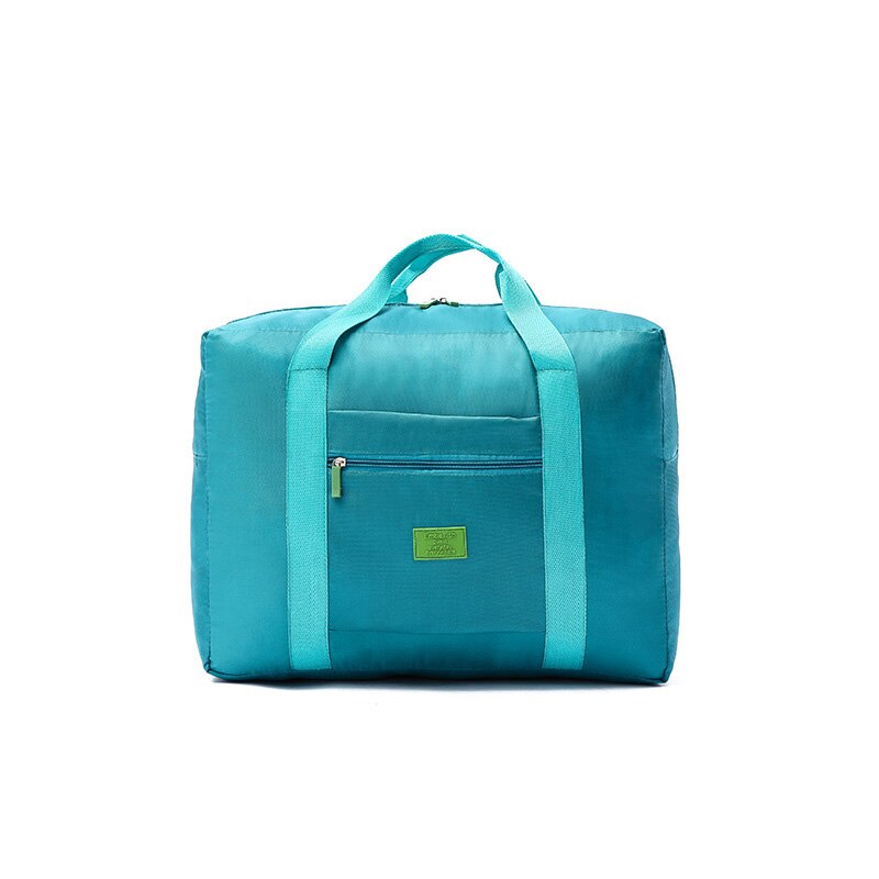 WaterProof Casual Travel Bag Large Capacity Bag Women nylon Folding Bag Unisex Luggage Travel Handbags: Green