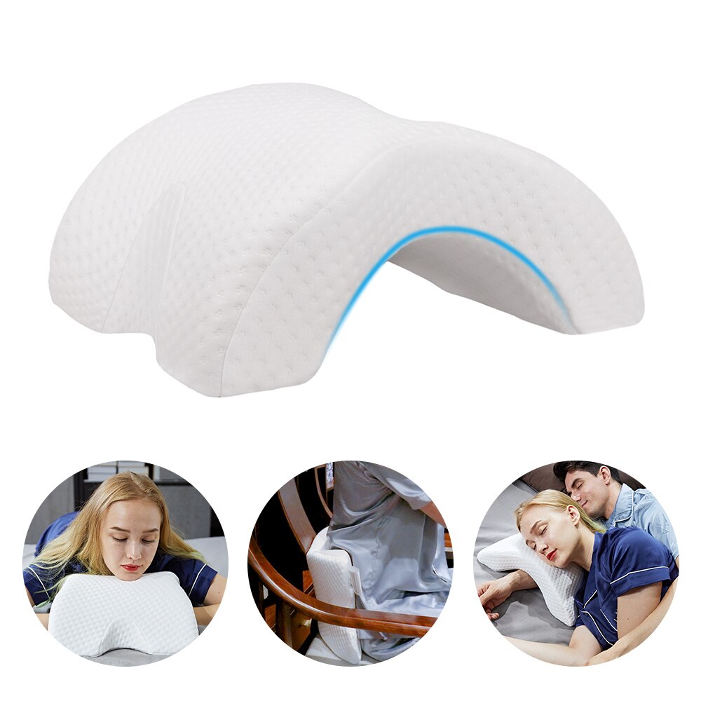 Memory Foam Neck Pillow Arched Nap pillow Couple Sleeping Pillow Slow Rebound Side Sleeper Arm Rest Pillow Back Support Pillow