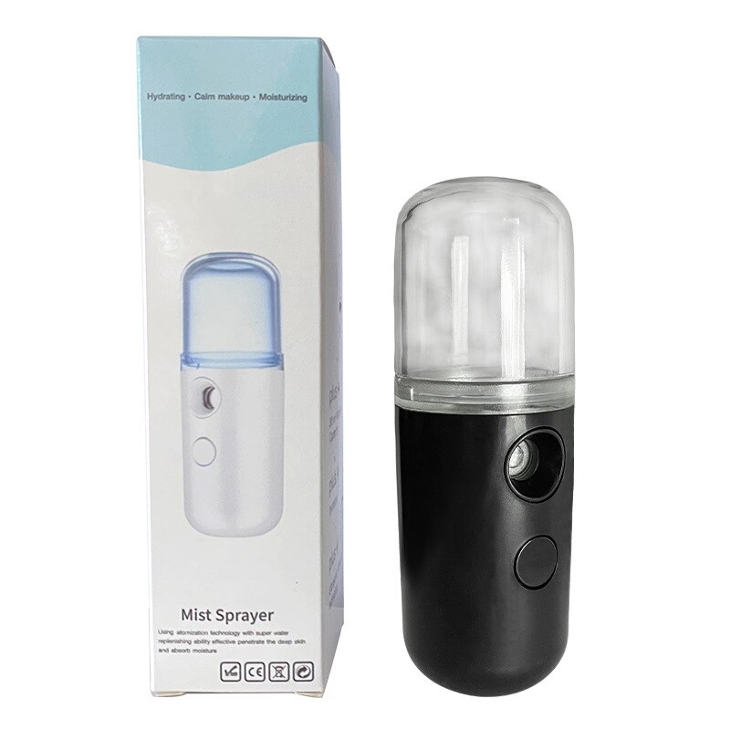 Draagbare Mini Elektrische Usb Luchtbevochtiger Ultrasone Essentiële Aroma Olie Diffuser Luchtbevochtiger Mini Mist Maker Hydraterende Thuis: black