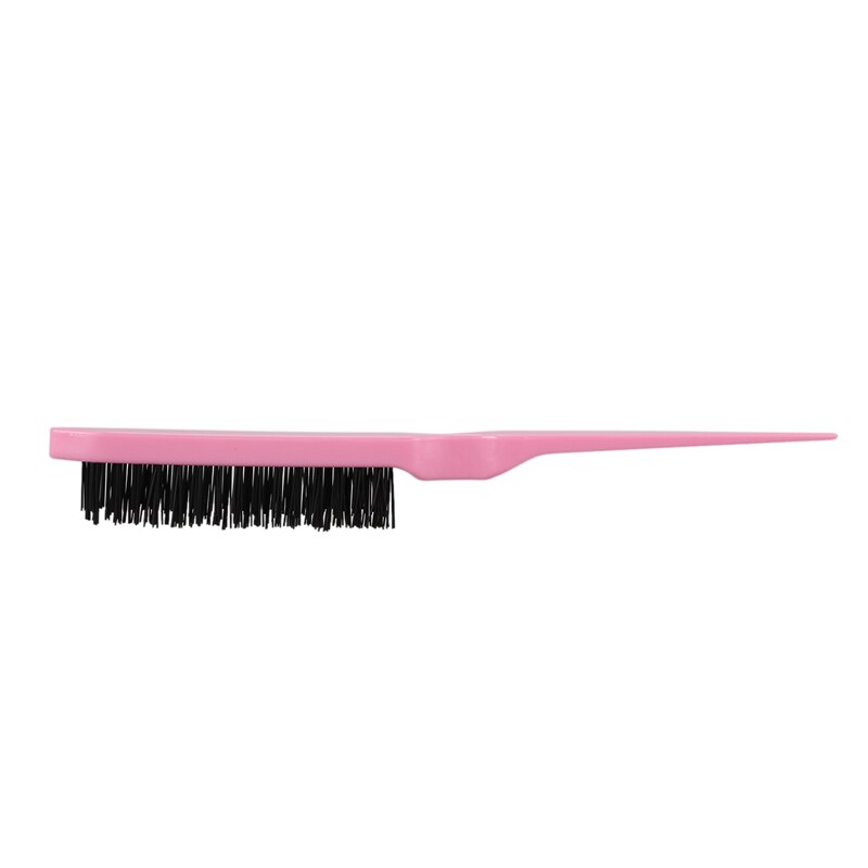 2 stk pro salong frisør erting tilbake hår gre børste slim line styling kam - lilla og rosa