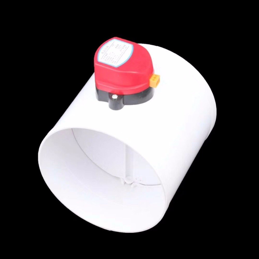6 inch plastic air damper valve HVAC electric air duct motorized damper for ventilation pipe valve 160mm 220V 24V 12V