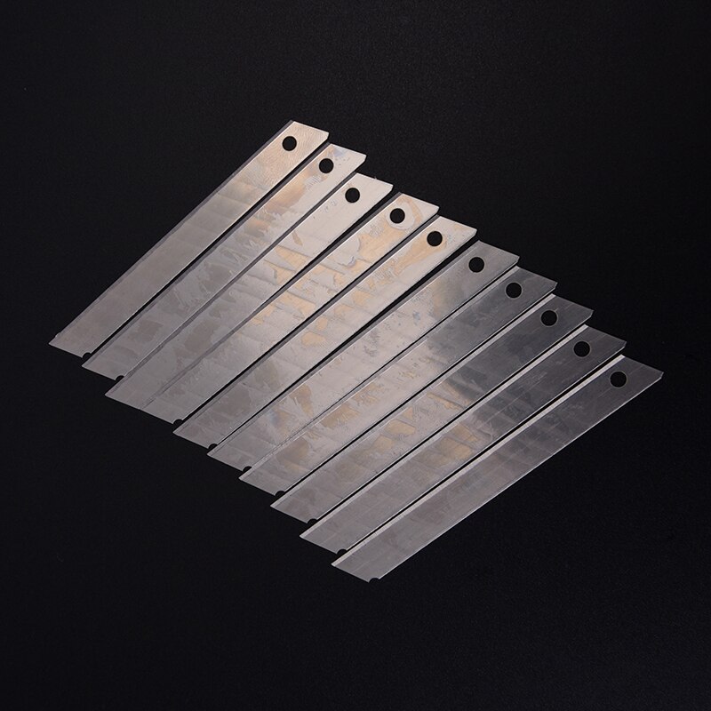 10/box X9mm Plastic Replacem Utility Knife Blades Stainless Steel Snap Off Letter Cutter Opener