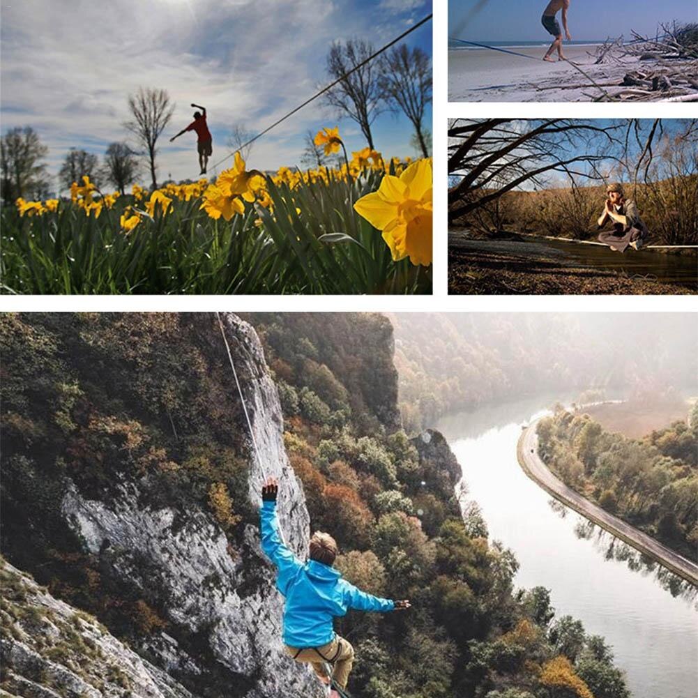 10*0.5m Outdoor Extreme Sports Slackline Style Thickening Soft Rope Fitness Balance Rope