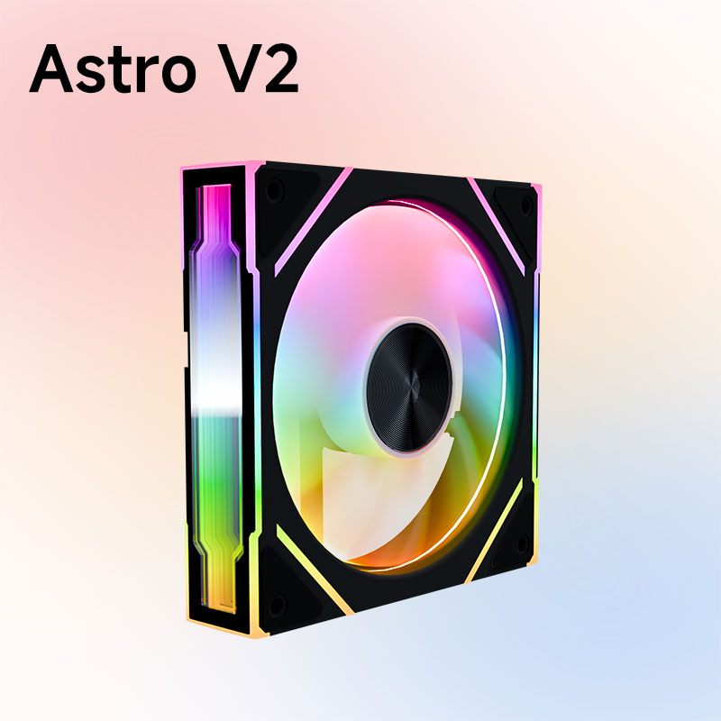 Jungle Leopard AstroV2 PC Case Fan 120mm 5V 3Pin ARGB Cyclic Mirror Light Effect Lian PWM 800 to 1850RPM Cooling Fan Li