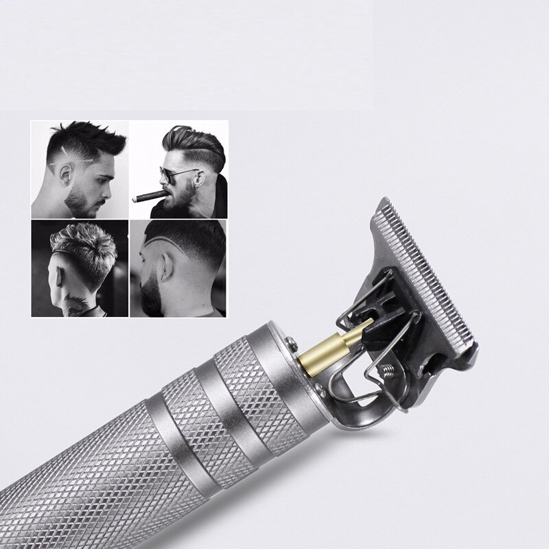 Pro T-Outliner Skeleton Cordless Oil Head Trimmer Hair Clipper Machine Speed Motor