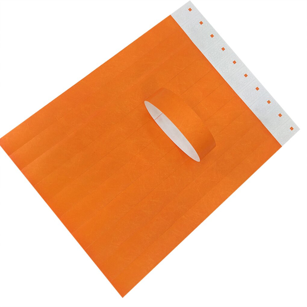 100 pcs one-time use colourful wrist band for events wristband paper wristbands: 2