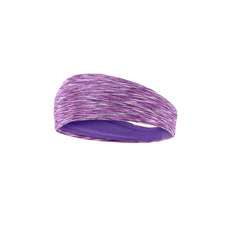 Fasce per capelli assorbenti del sudore per Yoga antiscivolo all&#39;aperto fascia per sport da corsa elastica Unisex: Viola