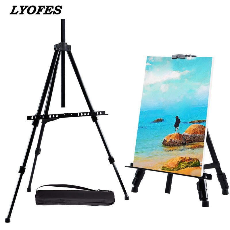 Artist Easel Painting Stand for Drawing Portable Adjustable Metal Sketch Foldable Travel School Art Supplies