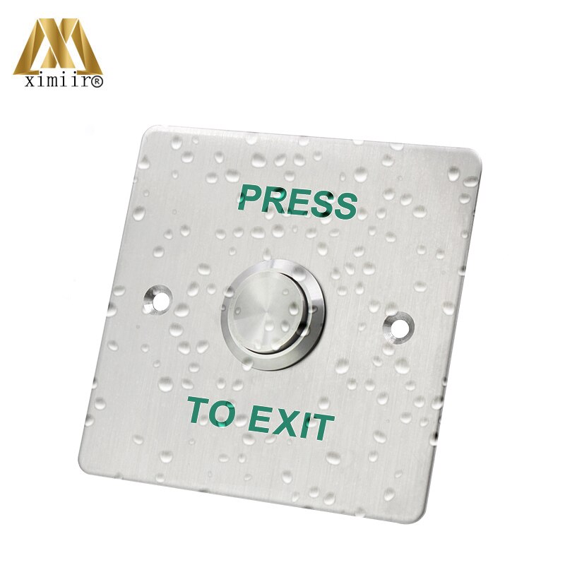 Ip68 vandtæt adgangskontrol udgangsknap  e06 rustfrit stål dørklokke switch berøringspanel døråbner: M86