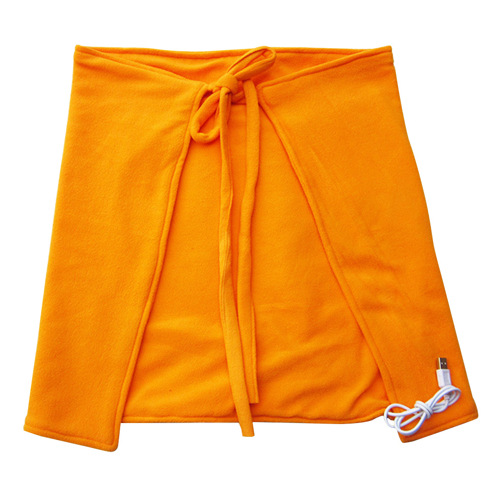 Body relax Knees Warm Winter Shoulder Care manta eléctrica alimentada por USB alivio del dolor ropa de cama saludable cuello chal calentado suave: Amarillo