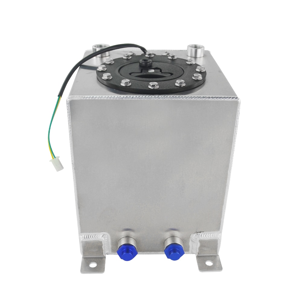 Hypertune - 10L Aluminium Fuel Surge tank mirror polish Fuel cell with foam inside/sensor HT-TK38