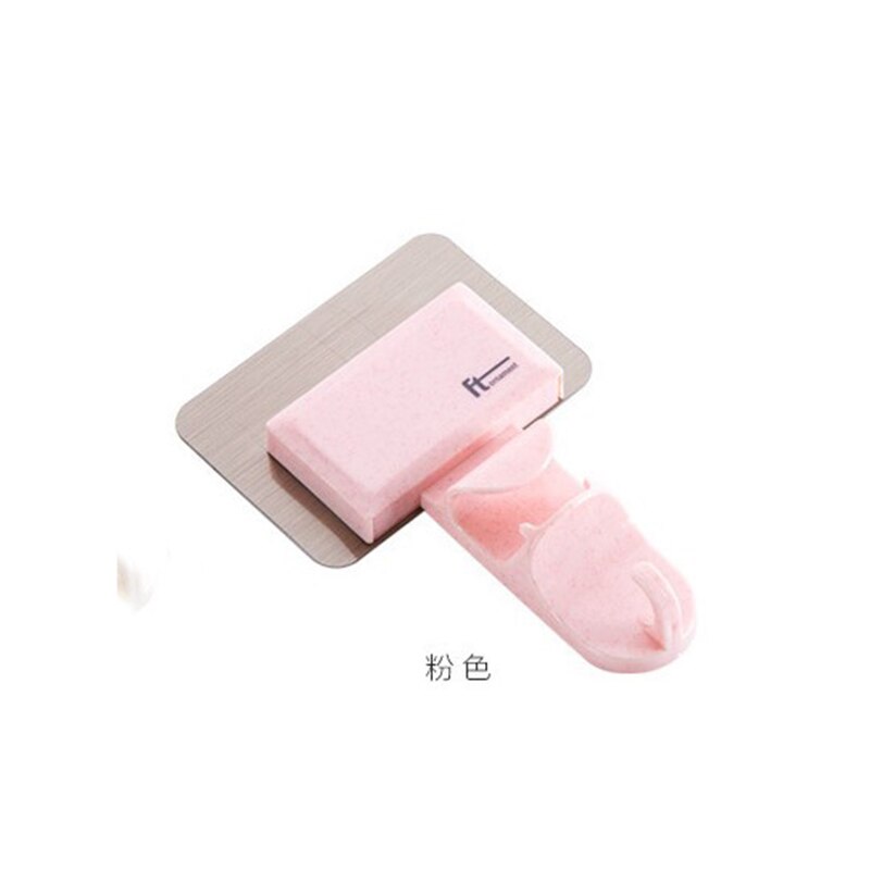 Bathroom Wall Hook Basin Bathroom Chuck Up Toilet Strong Hanging Washstand Hang Basin: pink