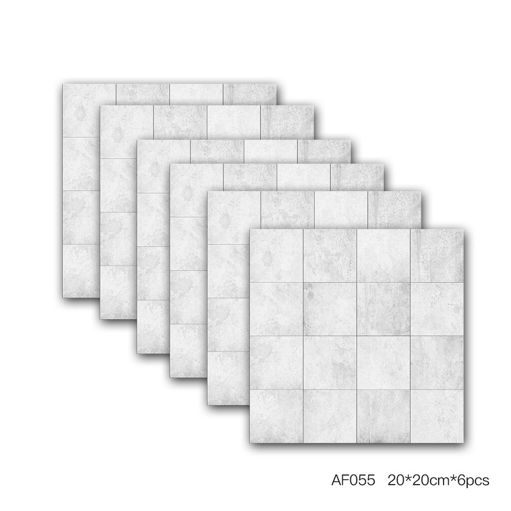 Waterproof 3D Marble Retro Pattern Bathroom Tile Sticker Floor Wall PVC Wall Decals Home Decorative DIY 3D Self Adhesive 20cm: Gold