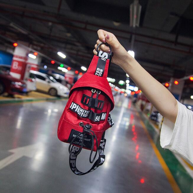 The crossbody trend men's and women's chest bag sports waist bag casual small bag