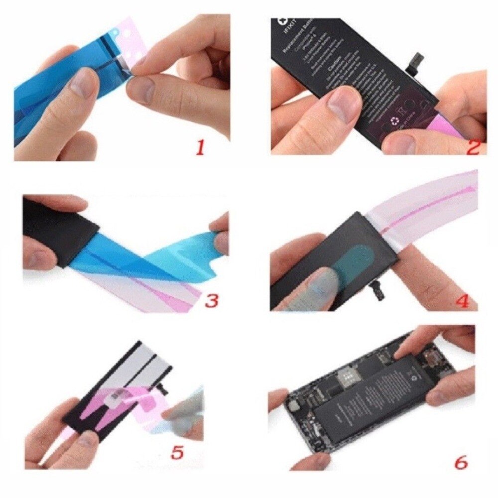 5PCS Battery Sticker For iPhone X XS Max XR 8 8 Plus Adhesive Pull Strip Tab Glue 7 Plus 6 6S Plus 5 5C SE 5S 4 4S to DIY