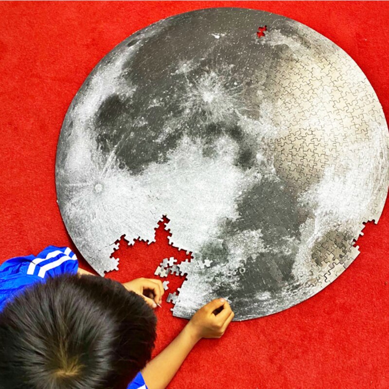 1000 Stuks Papier Kinderen Puzzels Leren Speelgoed Intellectuele Game Moon Mars Aarde Volwassenen Kids Vroege Onderwijs Speelgoed