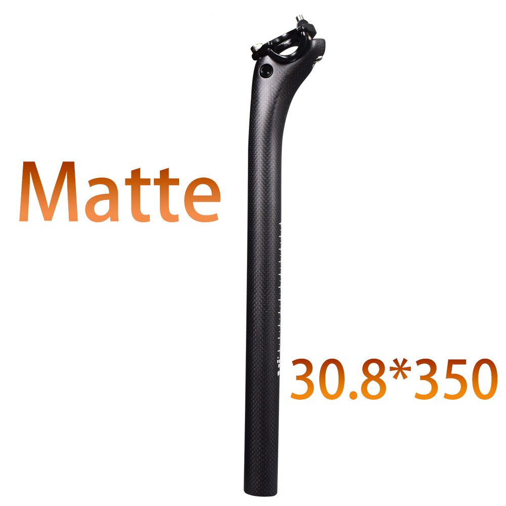 neue Carbon Sattelstütze 27,2 30,8 31.6*350-400mm Voll Carbon Mtb Straße Mountainbike Sattelstütze Oem china Fabrik Verkäufe Bike Teile: 30.8 350 matte