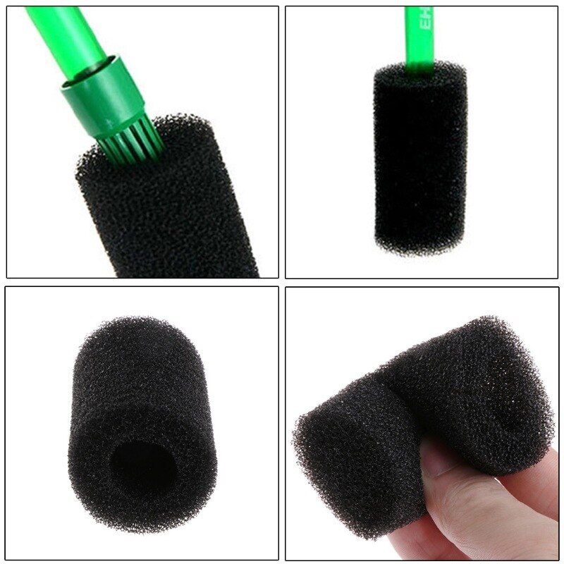 Cubierta protectora de filtro de esponja para acuario, reemplazo de espuma negra para pecera, camarón, tanque de entrada, estanque, accesorios para acuario, Color negro