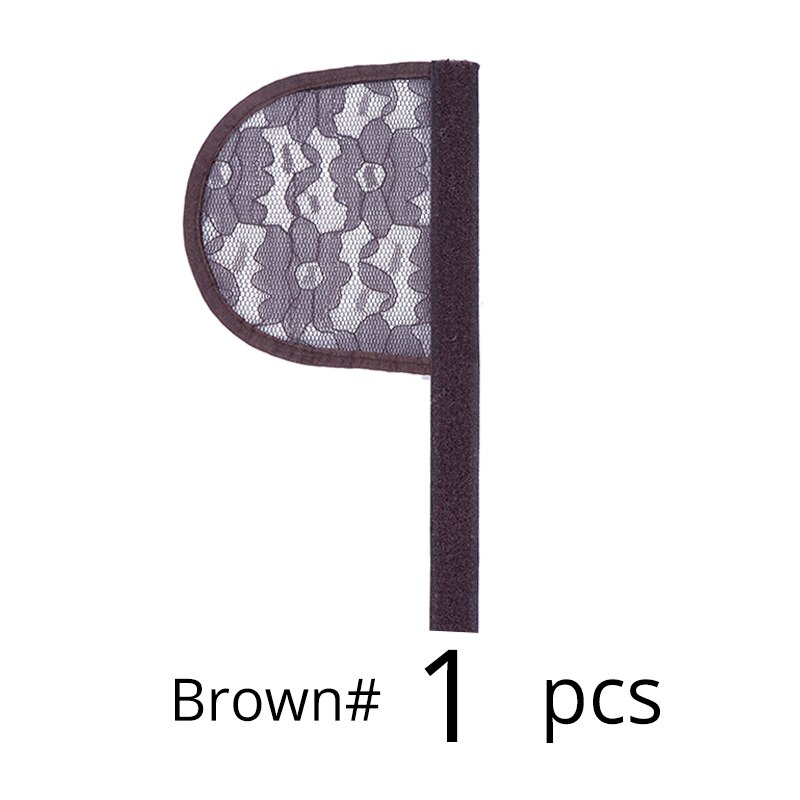 Nunify-coletas negras y Beige para hacer coletas, accesorios para Pontail, Red para el cabello Diy, para hacer coletas, gorros para peluca Afro: Brown-1Pcs