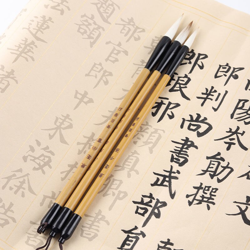 Ensemble de pinceaux de calligraphie pour débutants, pour l'écriture régulière, pour la peinture chinoise