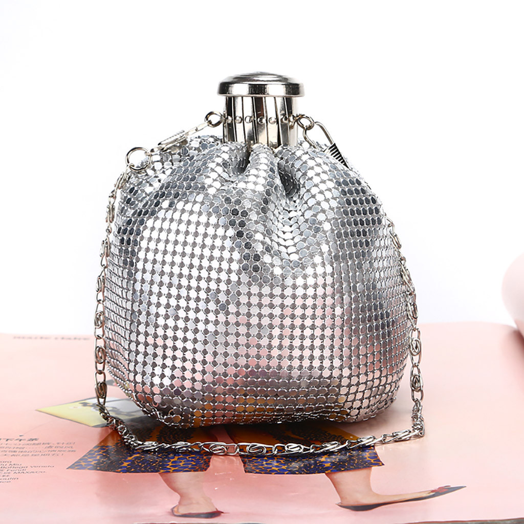 Mini Petaca roja hecha a mano para mujer, bolso de hombro de aluminio, bonito bolso para botella de vino, Ju5