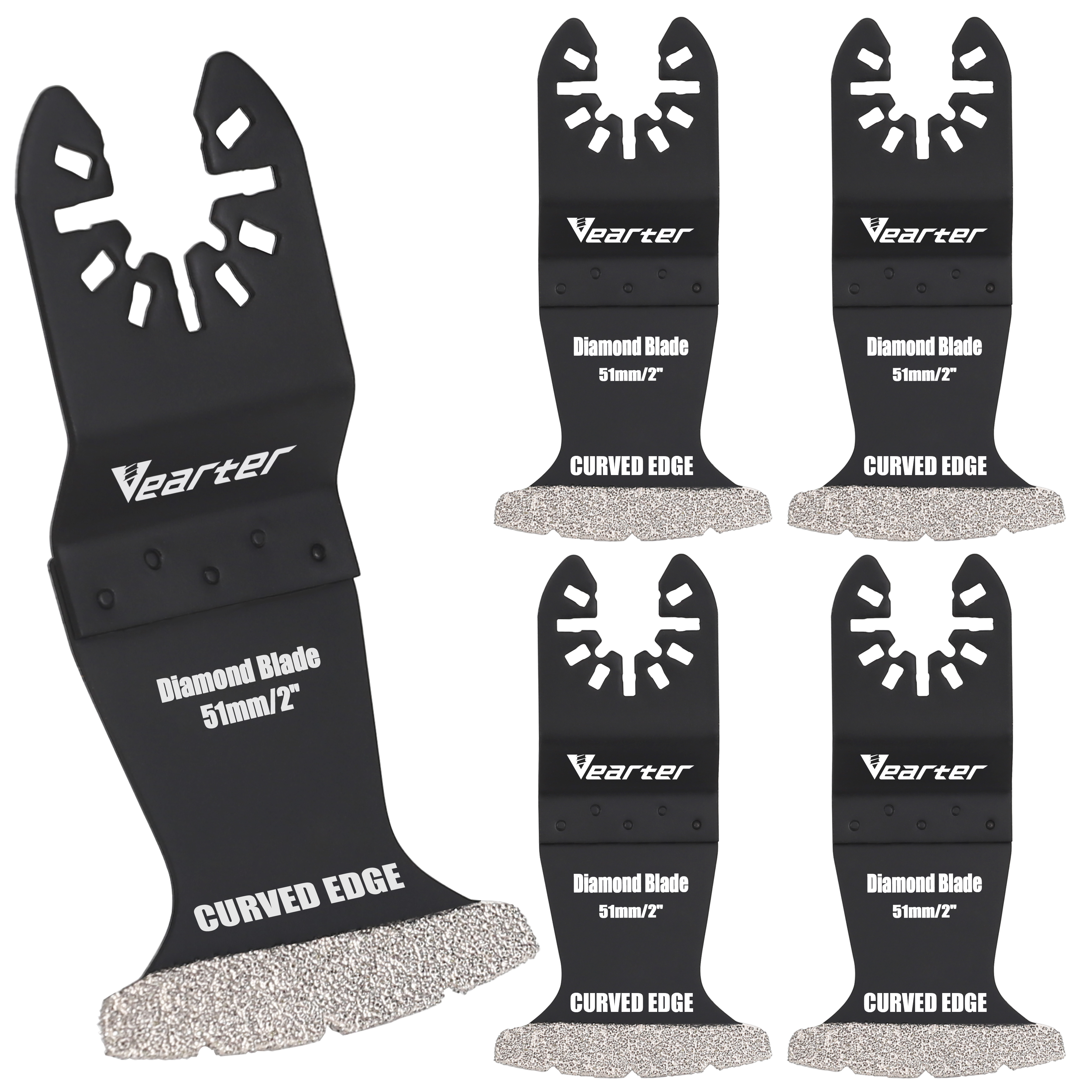 Verater 5Pack Oscillerende Multitool Swing Diamond Blades Mortel Zaagblad Nauwkeurig voor het verwijderen van voegen Luchtsteen Beton: Default Title